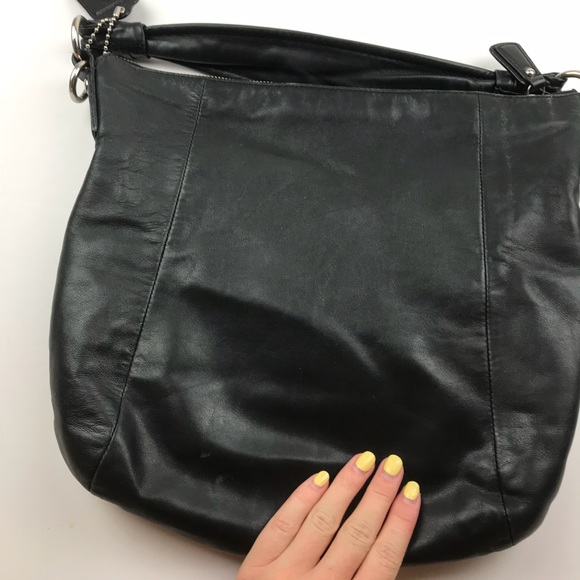 Authentic Coach Hobo Black Leather Bag - Picture 3 of 8